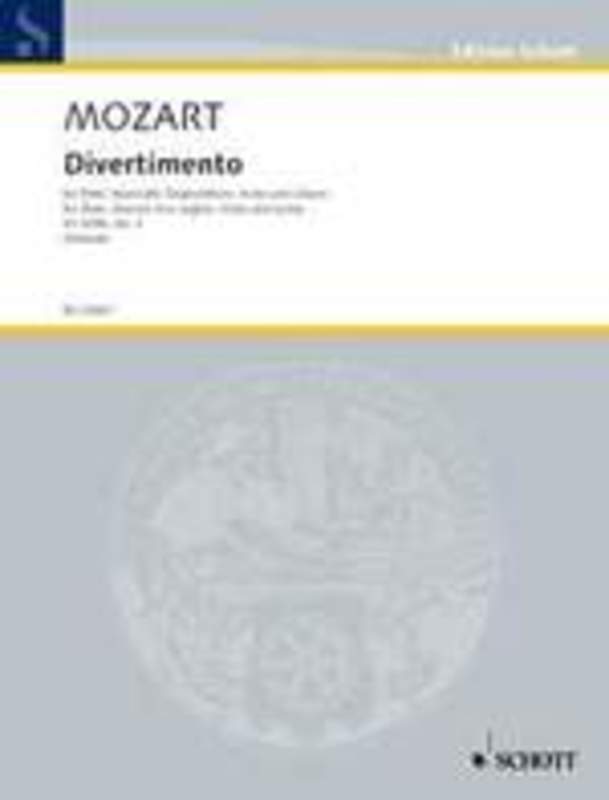Divertimento No 3 K 439B Flute clarinet Guitar Book