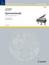 JOST - Spinnwebwald Piano Quartet No 3 SC/PTS by Christian Jost, Schott Music, 92 pages, for Piano, Cello, Viola, Violin