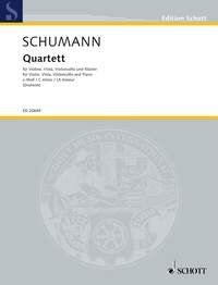 Schumann - Quartet C Minor for Piano, Violin, Viola, Cello - New Edition by Joachim Draheim, 140 Pages, Schott Music