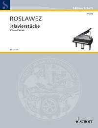 Roslavets - Piano Pieces First Edition by Nikolai Andreyevich Roslavets, 28 Pages, Published by Schott Music