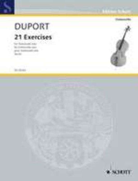 Duport - 21 Excercises For Cello (Softcover Book)