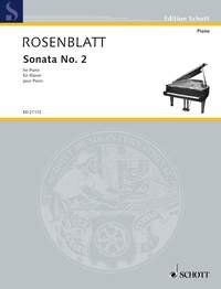 Rosenblatt Sonata No 2 for Piano - 48 Pages - Schott Music