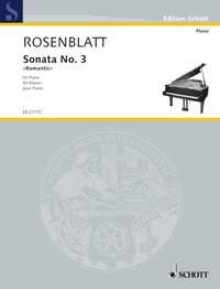 Rosenblatt Sonata No 3 Romantic for Piano - 32 Pages - Schott Music