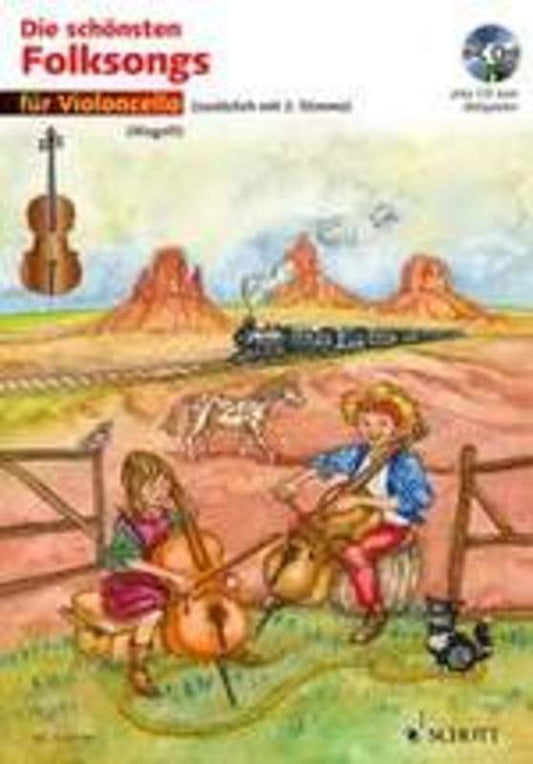 Most Beautiful Folk Songs For 1 Or 2 Cellos Book/C Book