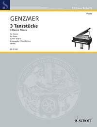 Genzmer - 3 Dance Pieces for Piano, Schott Music, 16 Pages