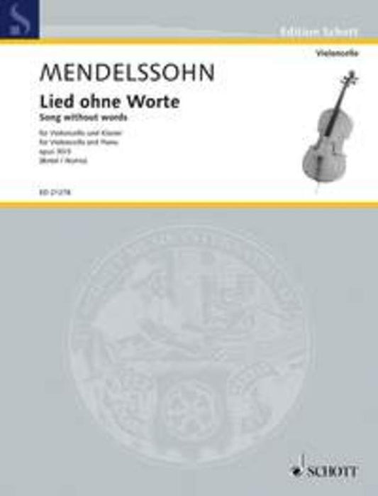 Song Without Words Op 30 No 3 Vc Piano Book