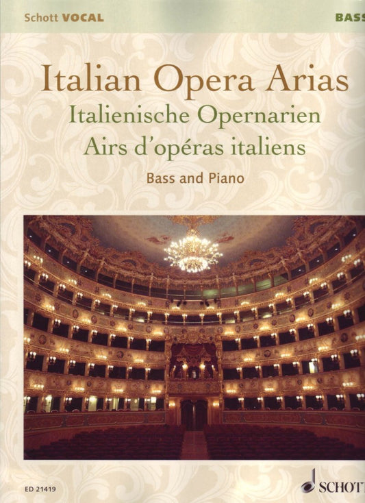 Italian Opera Arias for Bass (Schott Music)