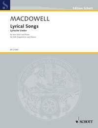 MacDowell - Lyrical Songs for Low Voice and Piano, 16 Pages, Schott Music