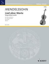 Mendelssohn - Song Without Words Op 30/3 for Viola and Piano