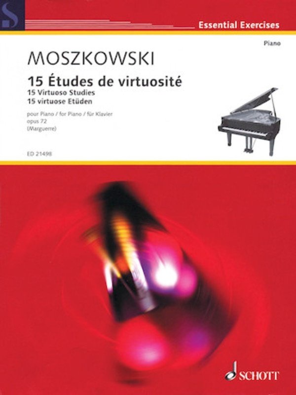 Moszkowski: 15 Virtuoso Studies, Op. 72 — Piano (Schott Music)