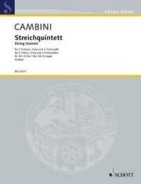 Cambini String Quintet No. 84 in D Major for Viola - 76 Pages, Edited by Tilman Sieber, Published by Schott Music