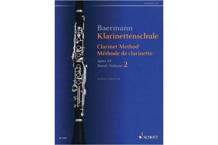 Carl Baermann: Clarinet Method, Op. 63 Vol. 2 — Nos. 34–52 (Schott Music)
