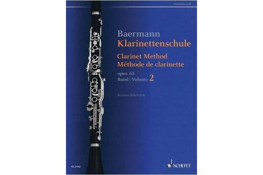Carl Baermann: Clarinet Method, Op. 63 Vol. 2 — Nos. 34–52 (Schott Music)