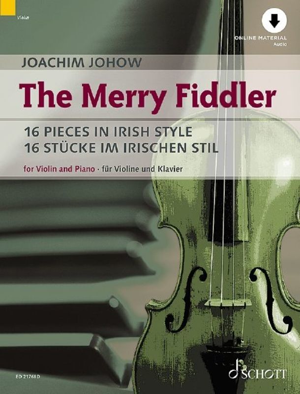 The Merry Fiddler 16 Pieces In Irish Style Violin/Piano Bk/O Sftcvr/Online Audio (Violin)