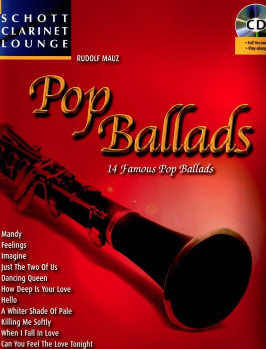 Pop Ballads for Clarinet Book with CD - 14 Arrangements by Rudolf Mauz