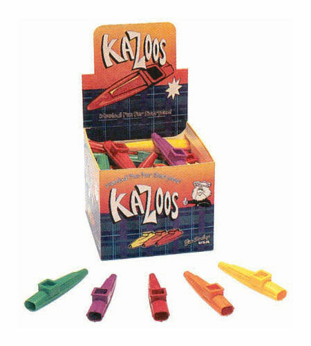 50 x SCOTTYS Kazoo Plastic Kids Music Mixed Colours *New* Great for Choirs
