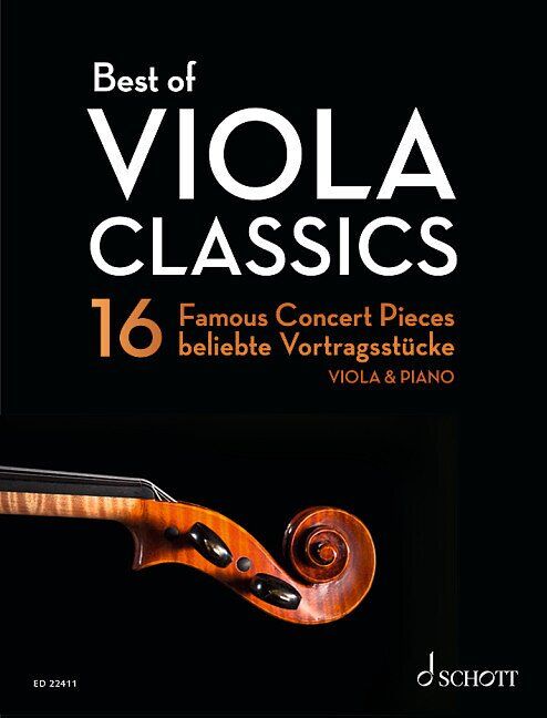 Best of Viola Classics: 16 Famous Concert Pieces for Viola and Piano by Schott Music, 156 Pages