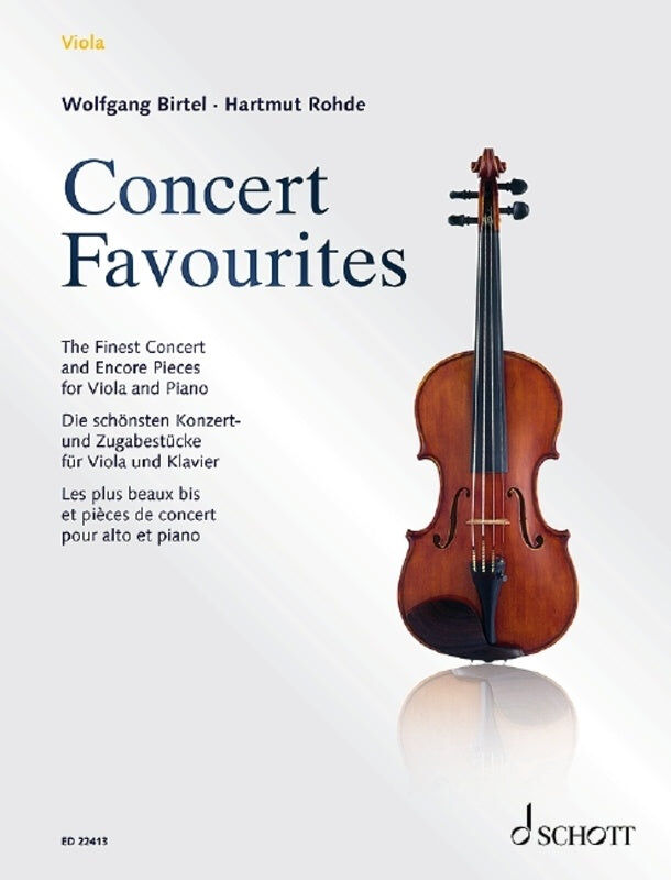 Concert Favourites for Viola and Piano Accompaniment Schott ED22413