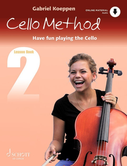 Koeppen - Cello Method Lesson Bk 2 Bk/Ola Sftcvr/Online Audio (Cello)
