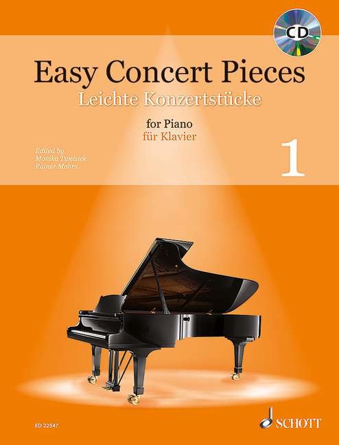 Easy Concert Pieces Vol. 1 — Piano, Book/CD (Schott Music)