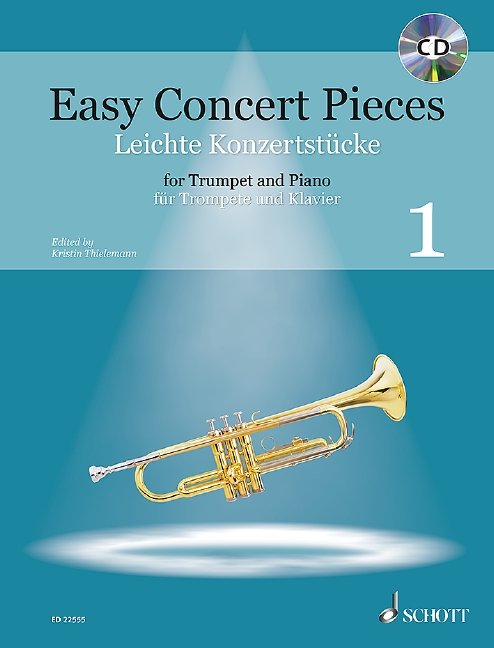 Easy Concert Pieces for Trumpet & Piano, Book 1 — Book & CD (Schott Music)