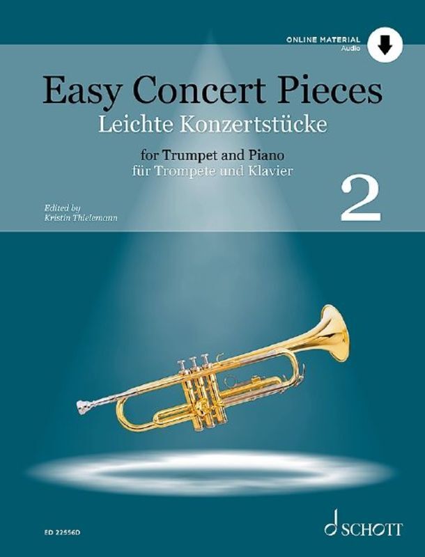 Easy Concert Pieces Vol 2 For Trumpet/Piano Bk/Ola Sftcvr/Online Audio (Trumpet)