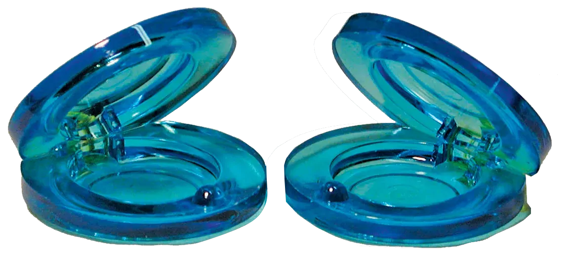 CPK ED225BL Finger Castanets Transparent Blue