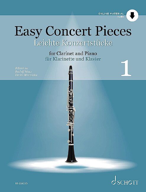Easy Concert Pieces Vol 125 for Clarinet/Piano BK/CD