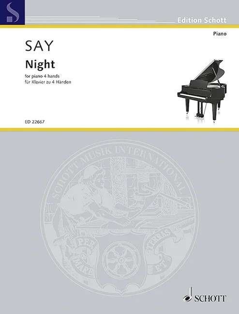 Fazil Say - Night Op 68 for Piano Duet, Publisher: Schott Music, 36 Pages