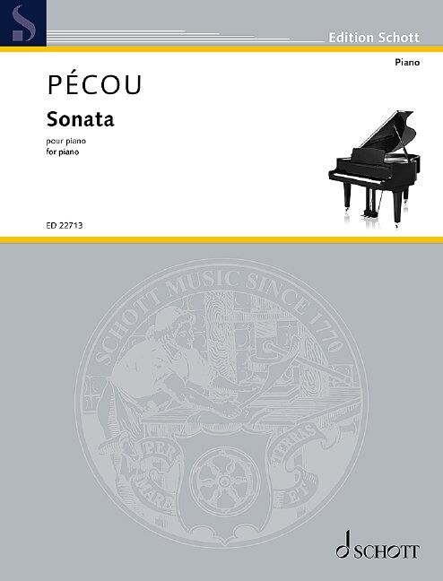 Pecou - Sonata for Piano, Piano Solo, 24 Pages, Schott Music