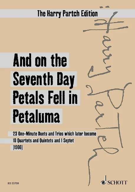 Partch: And on the Seventh Day Petals Fell in Petaluma — Ensemble Study Score (Schott Music)