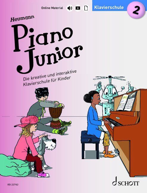 Piano Junior Klavierschule 2 Vol. 2 (German Edition) by Hans-Gunter Heumann - Schott Music, 80 Pages