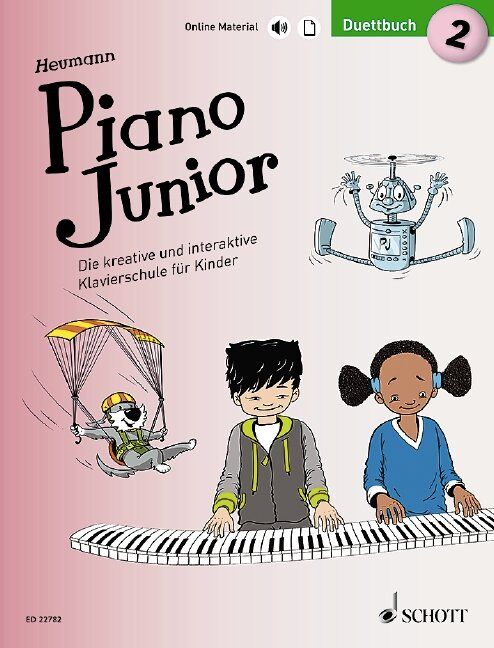 Piano Junior Duettbuch 2 Vol 2 (German Edition) - 32 Pages, Piano Duet, Hans-Guenter Heumann, Schott Music