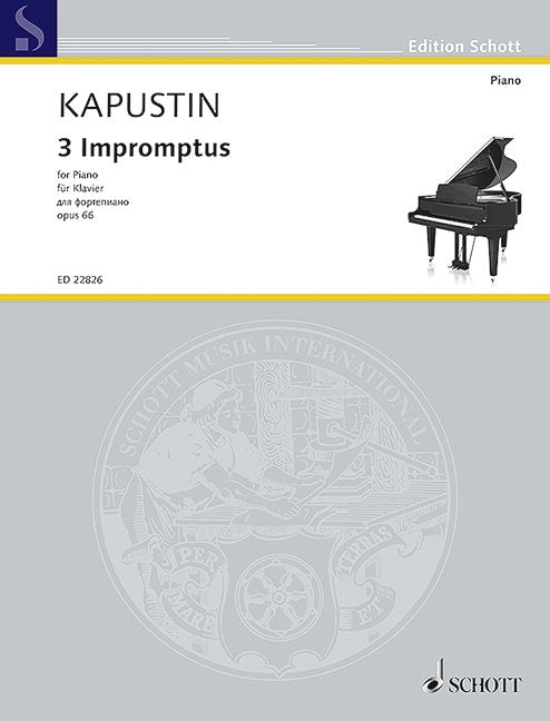 Nikolai Kapustin: 3 Impromptus, Op. 66 — Piano Solo (Schott Music)