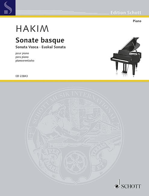 Naji Hakim: Sonate Basque — Piano Solo (Schott Music)