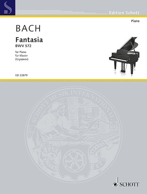 J.S. Bach: Fantasia, BWV 572 — Piano Solo (Schott Music)