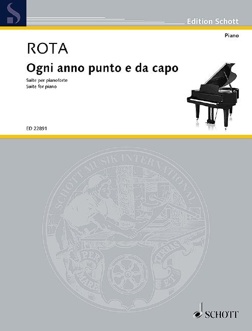 Nino Rota: Ogni Anno Punto e Da Capo — Piano (Schott Music)