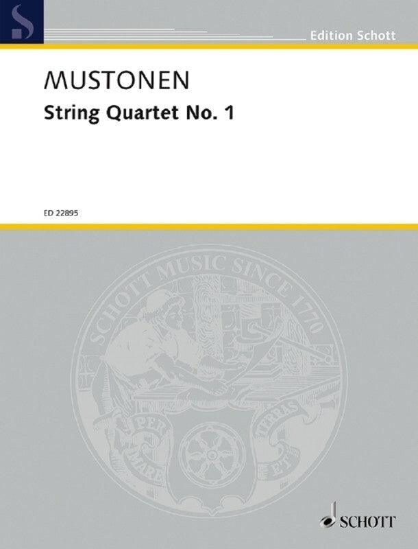 Mustonen - String Quartet No 1 Score/Parts Book