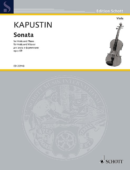 Nikolai Kapustin: Sonata, Op. 69 — Viola & Piano (Schott Music)