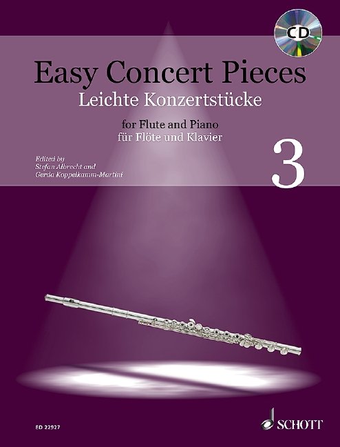Easy Concert Pieces for Flute & Piano, Book 3 — Book & CD (Schott Music)