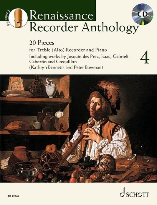 Renaissance Recorder Anthology 4 BK/CD by Peter Bowman and Kathryn Bennetts