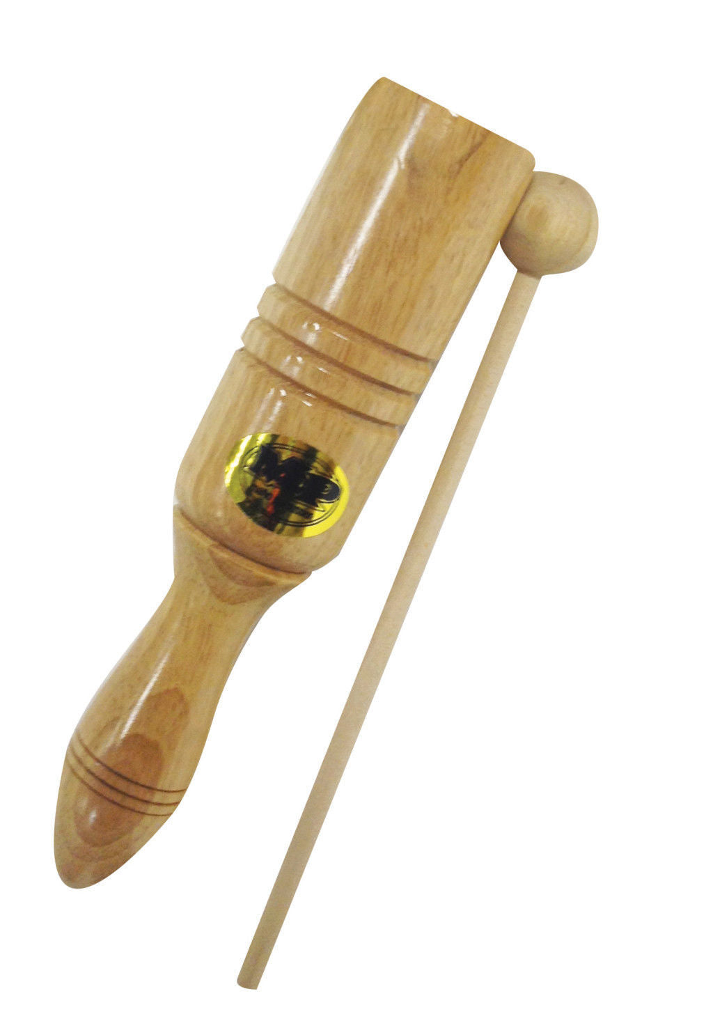 MANO PERCUSSION Single Wooden Tone Block  7 .5" long, Beater Included