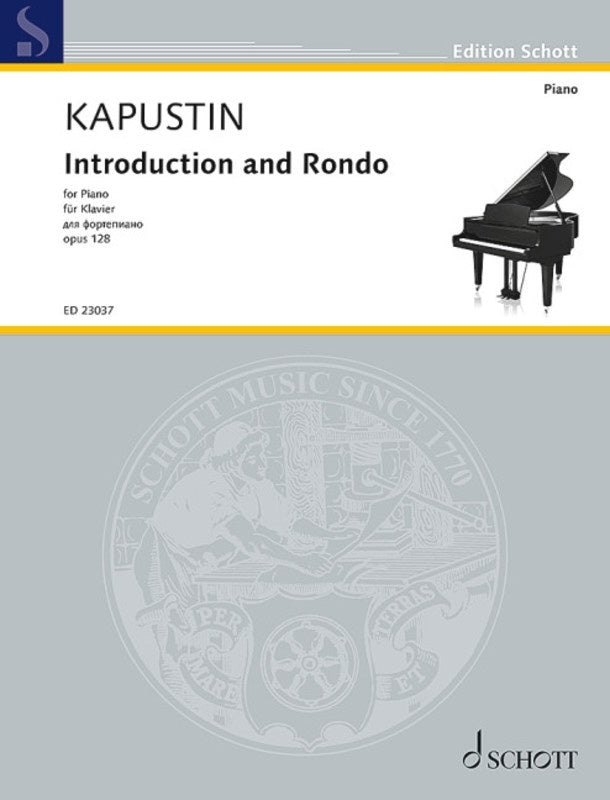 Kapustin - Introduction And Rondo Op 128 For Piano Softcover Book (Piano)