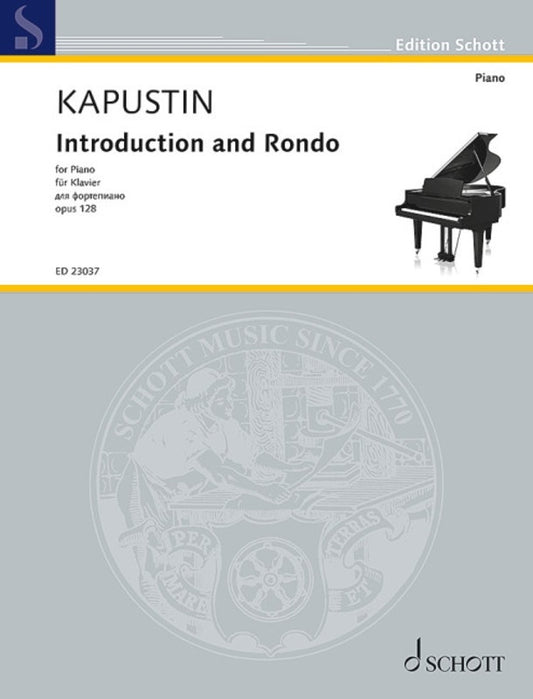 Kapustin - Introduction And Rondo Op 128 For Piano Softcover Book (Piano)