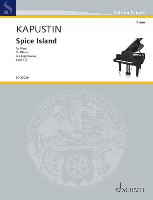 Kapustin - Spice Island Op 117 For Piano Softcover Book (Piano)
