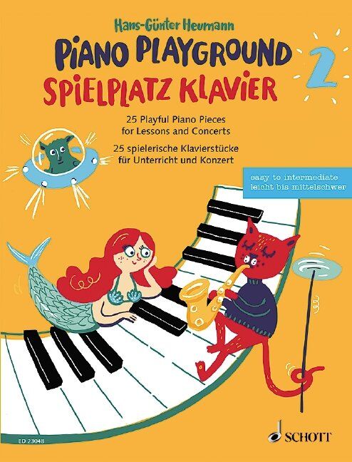 Piano Playground Vol. 2: 25 Playful Piano Pieces by Hans-Gunter Heumann, 48 Pages, Easy Pop Pieces for Children