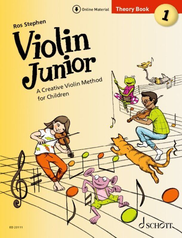 Violin Junior Theory Book 1 by Schott Music - 60 Pages, Creative Exercises for Music Reading, Writing, Aural Training, and Composition