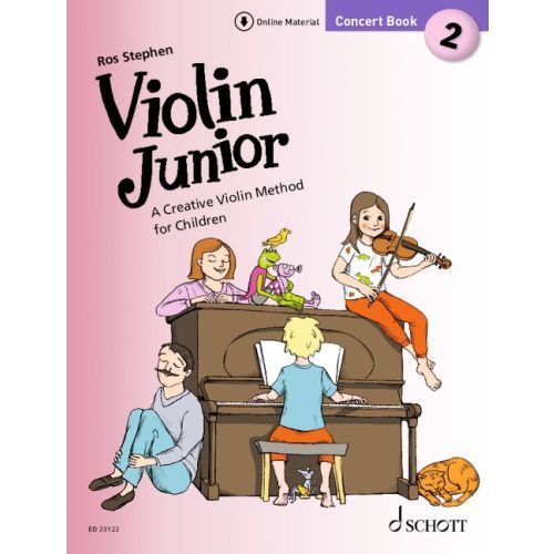 Violin Junior Concert Book 2 with Audio Tracks and Tutorial Videos