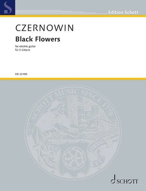 Czernowin - Black Flowers for Electric Guitar Sheet Music
