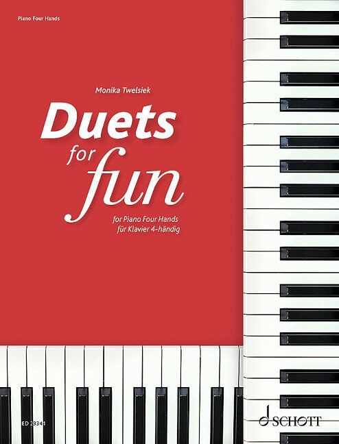 Duets for Fun for Piano Four Hands by Schott Music, 88 Pages, Piano Duet Series